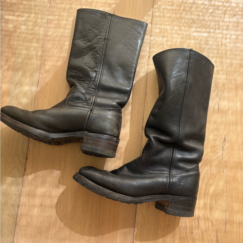Frye Black Leather Boots